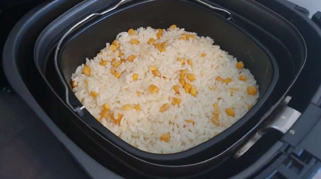 airfryer'da pirinç pilavı