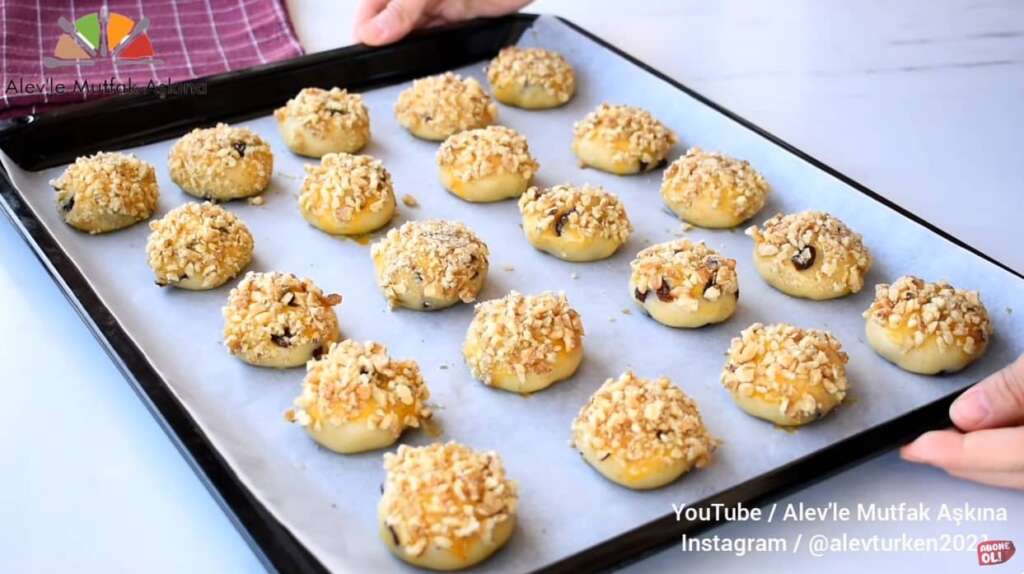 üzümlü cevizli kurabiye nasıl yapılır