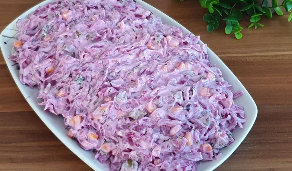 mor lahana salatası tarifi